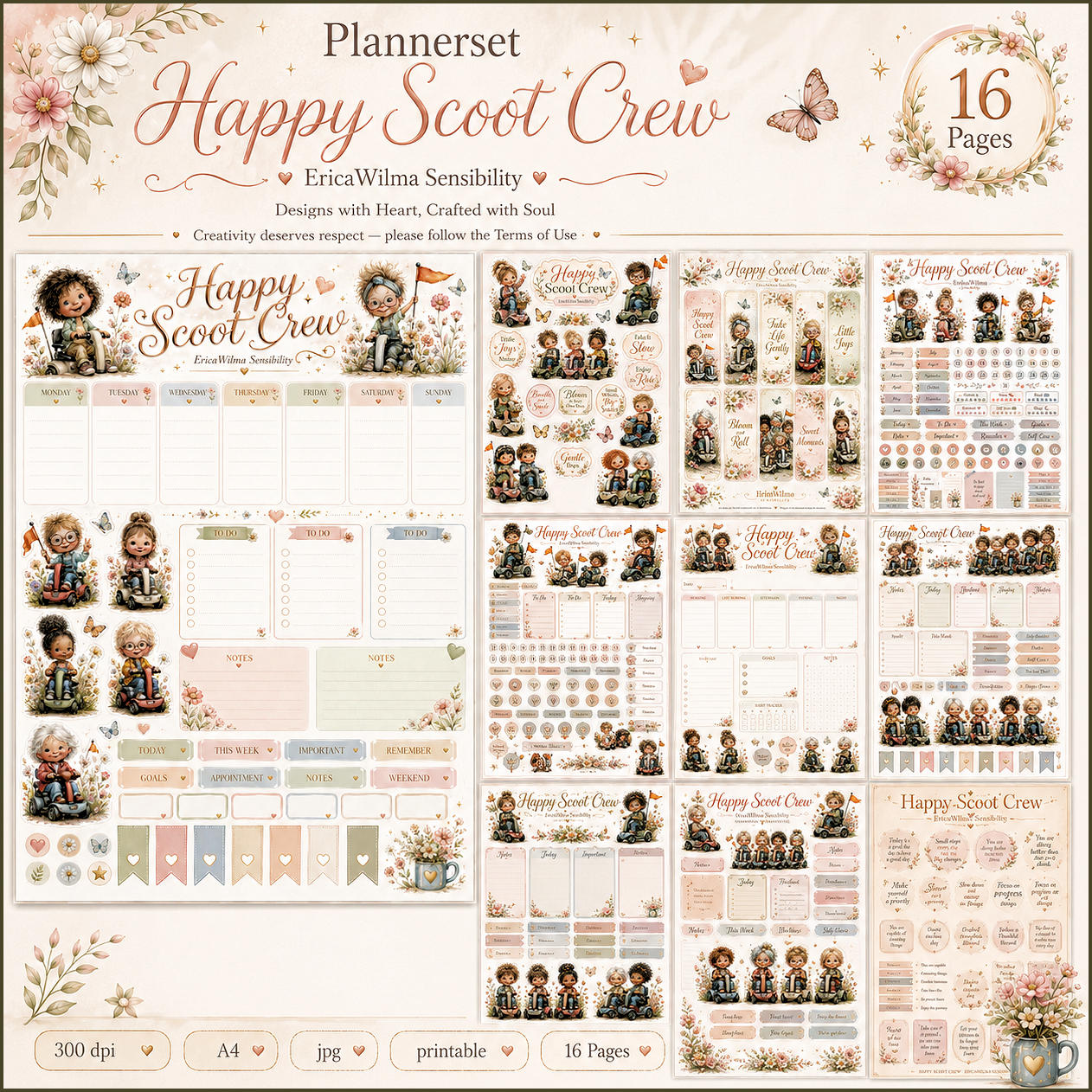 (image for) EW AI Plannerset Happy Scoot Crew 2026